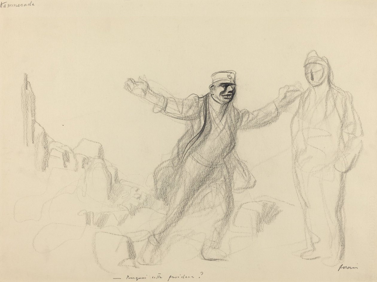 Kammerade. Porquoi cette froideur, ca. 1914-1919 von Jean Louis Forain