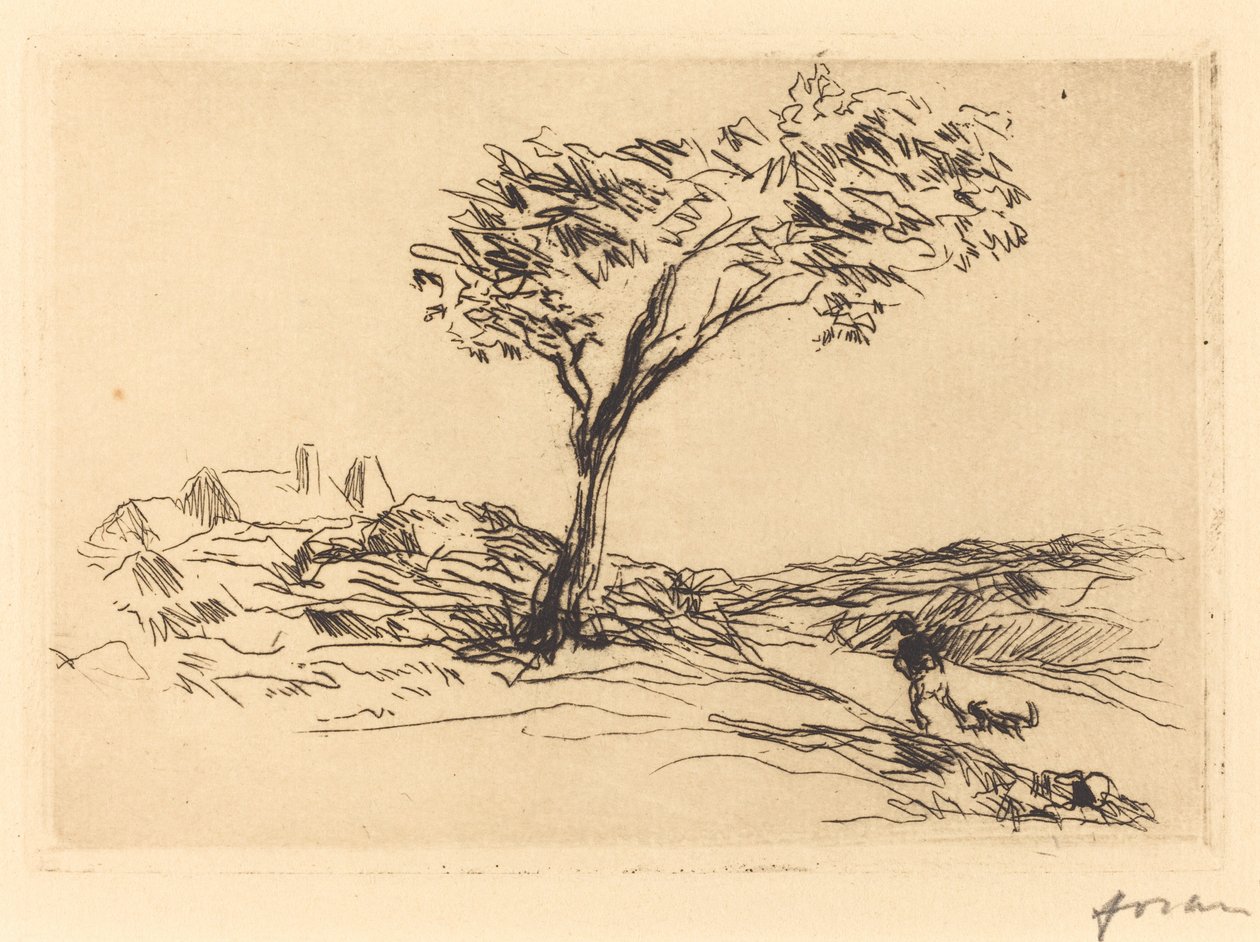 Landschaft in der Umgebung von Versailles von Jean Louis Forain