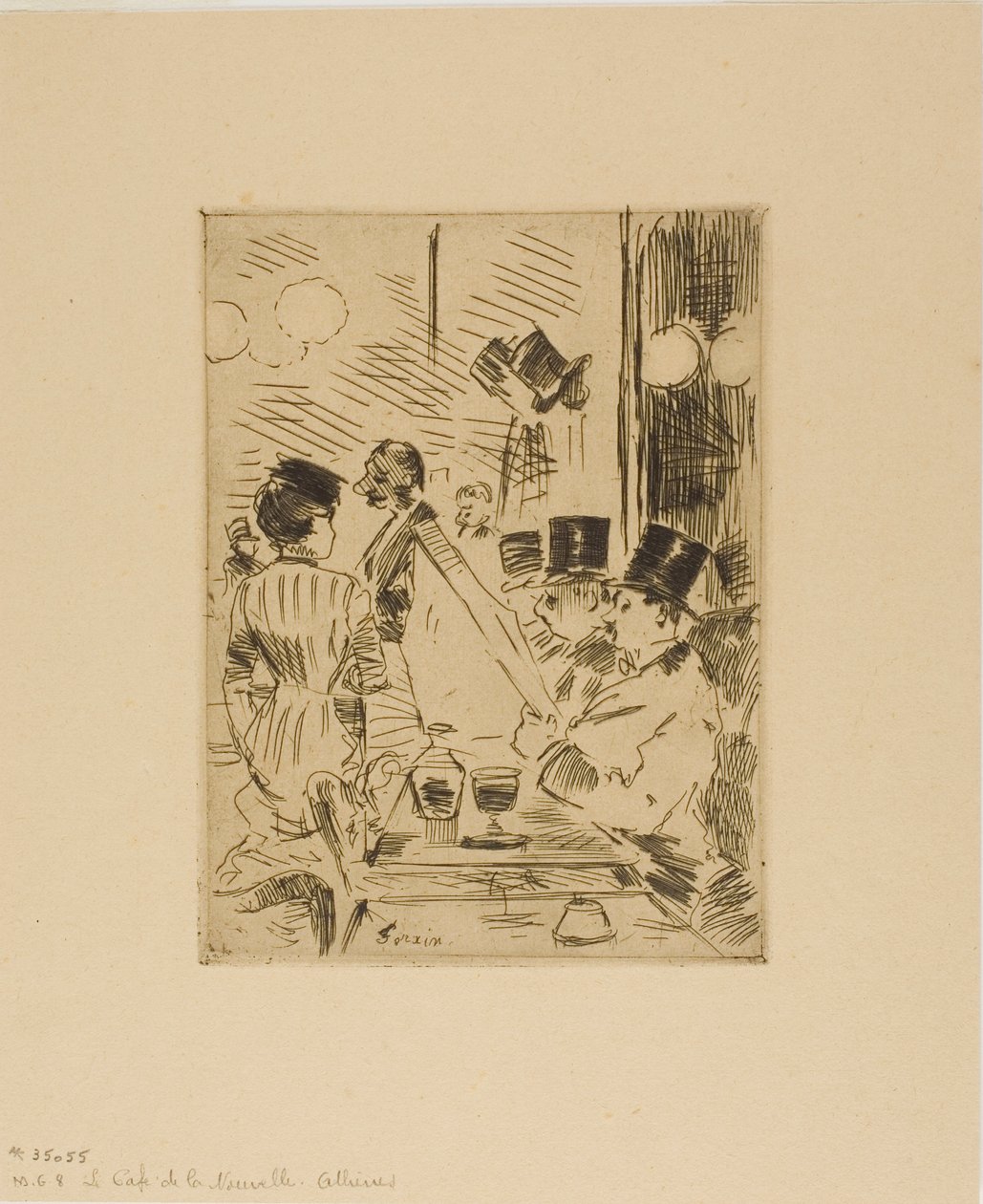 Das Café des Neuen Athen von Jean Louis Forain