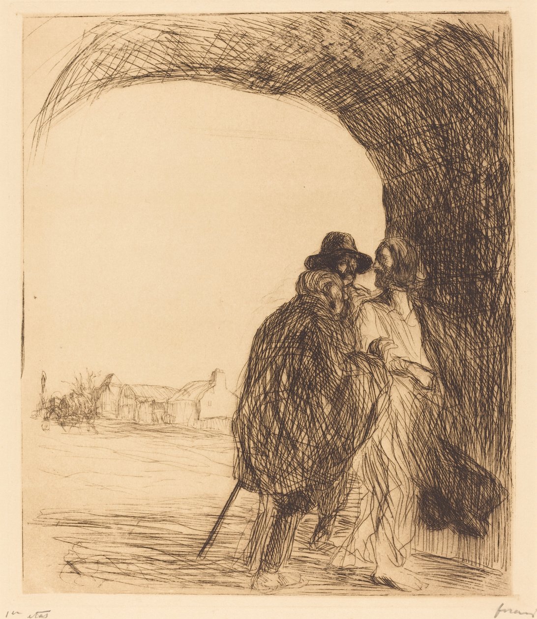Das Treffen unter dem Bogen (dritte Platte) von Jean Louis Forain