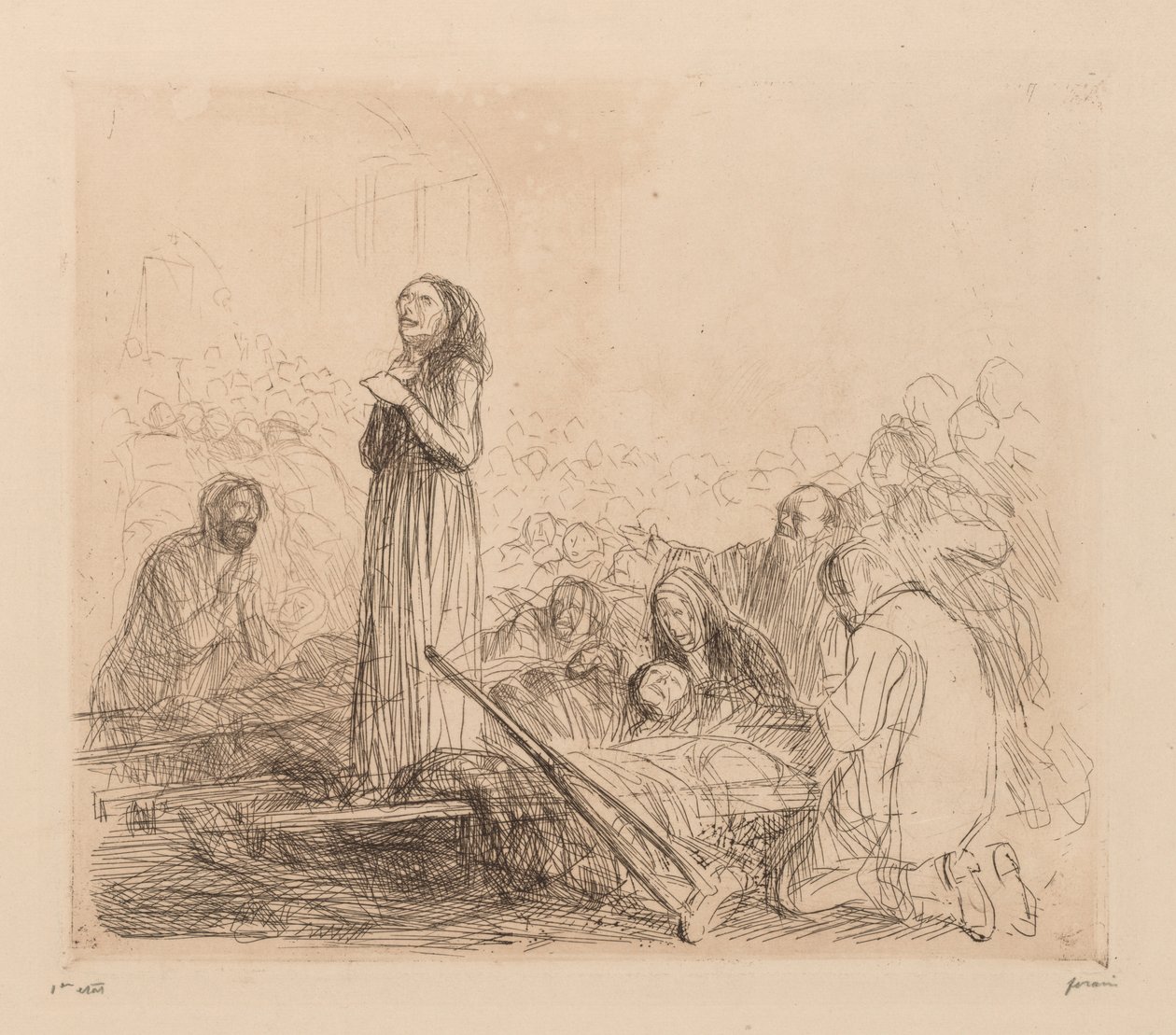 Das Wunder von Lourdes von Jean-Louis Forain