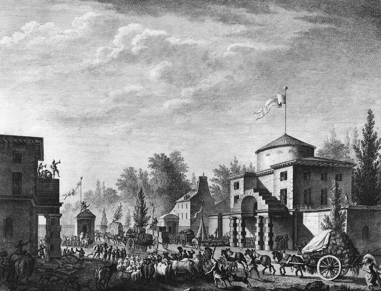 Freier Eintritt an der Barriere von Paris am 1. Mai von Jean Louis II (after) Prieur