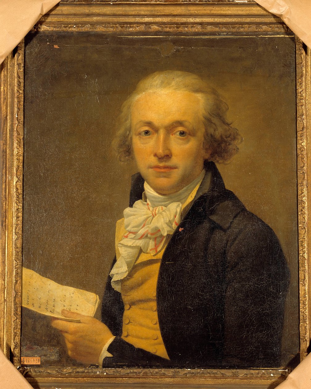 Porträt von Joseph Delaunay (1746 - 1794), Mitglied der Nationalversammlung und des Konvents. Gemälde von Jean Louis Laneuville (1748-1826) von Jean Louis Laneuville