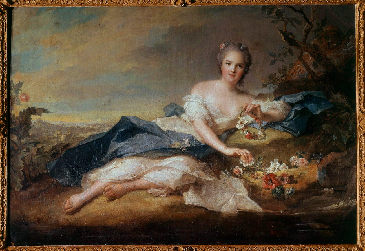 Porträt von Madame Henriette von Frankreich als Flora, Tochter von Ludwig XV von Jean Marc Nattier