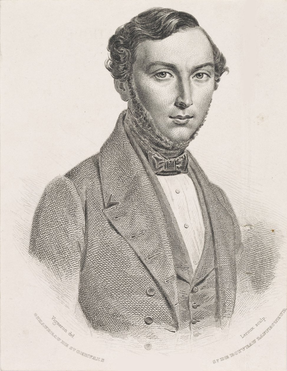 Porträt von Jean Giraudeau, 1839-1840 von Jean Marie Leroux