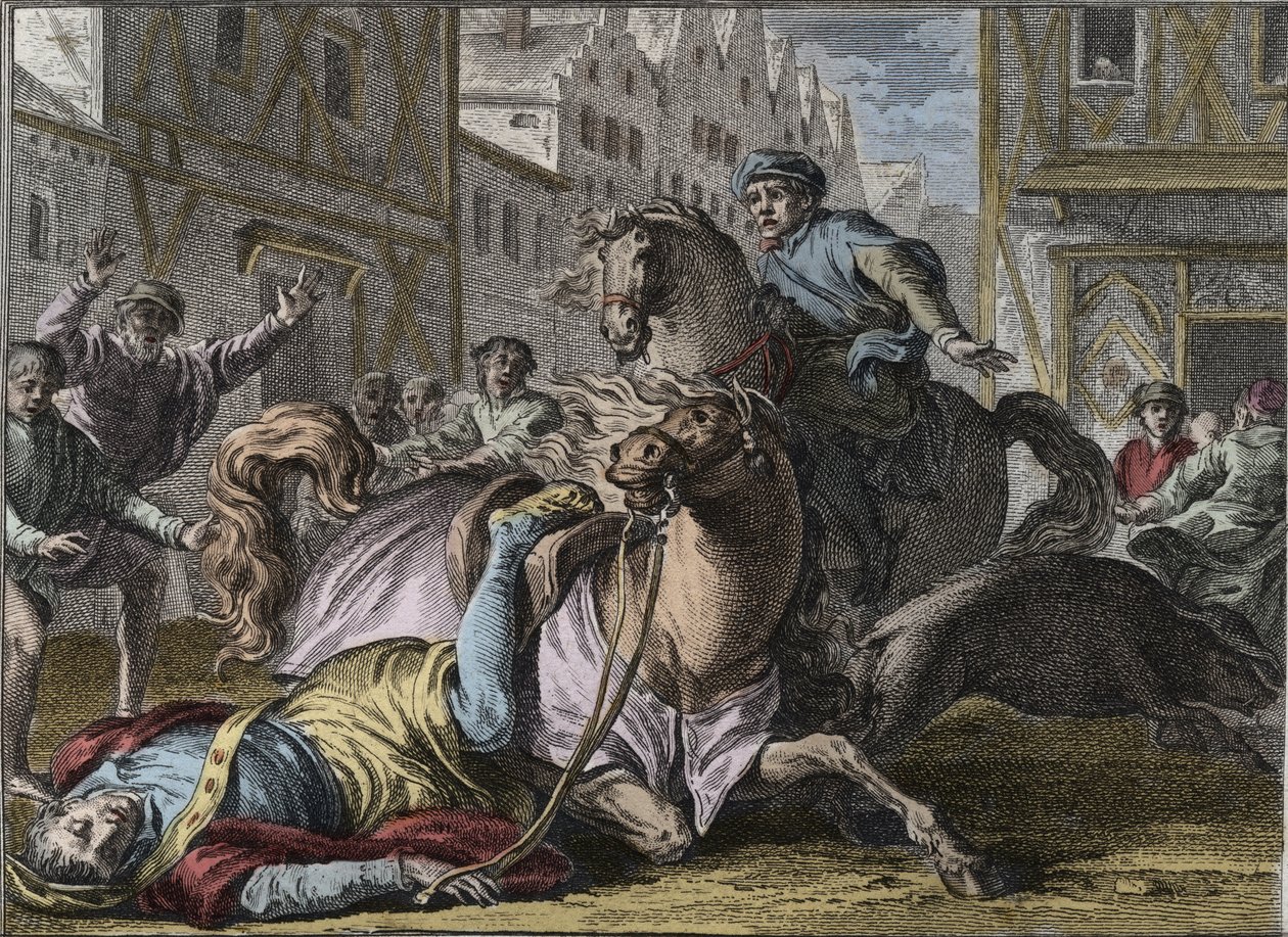 Tod von Philipp von Frankreich (1116-1131), Paris von Jean Michel the Younger Moreau