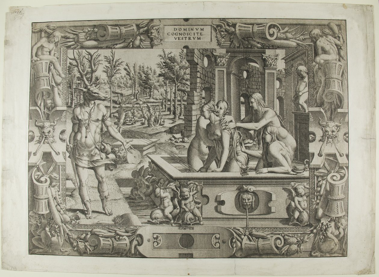 Diana und Actaeon (die Metamorphose des Acteon) von Jean Mignon