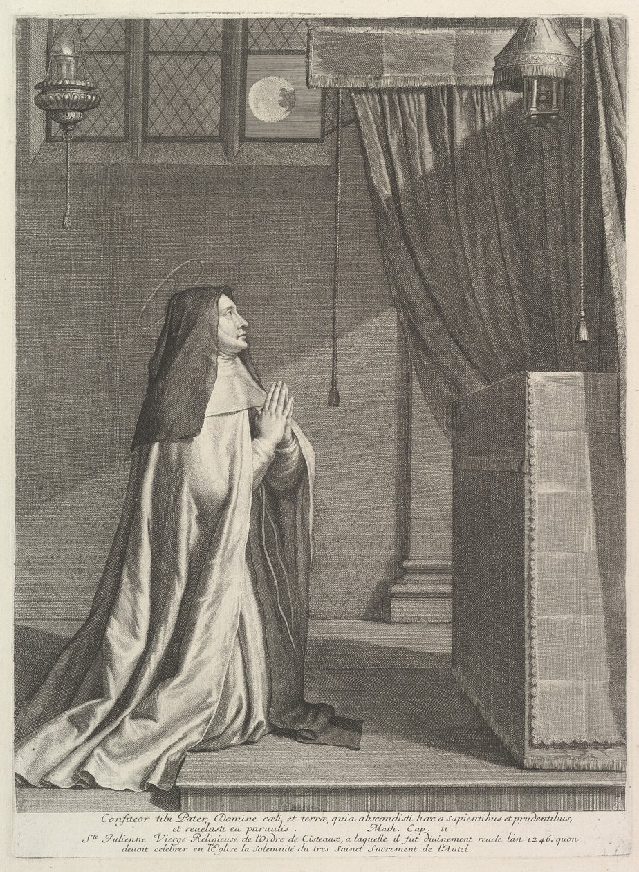 Heilige Julienne von Mont-Cornillon von Jean Morin