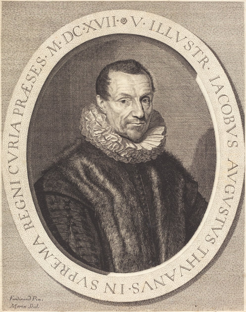 Jacques Auguste de Thou von Jean Morin after Louis Elle I