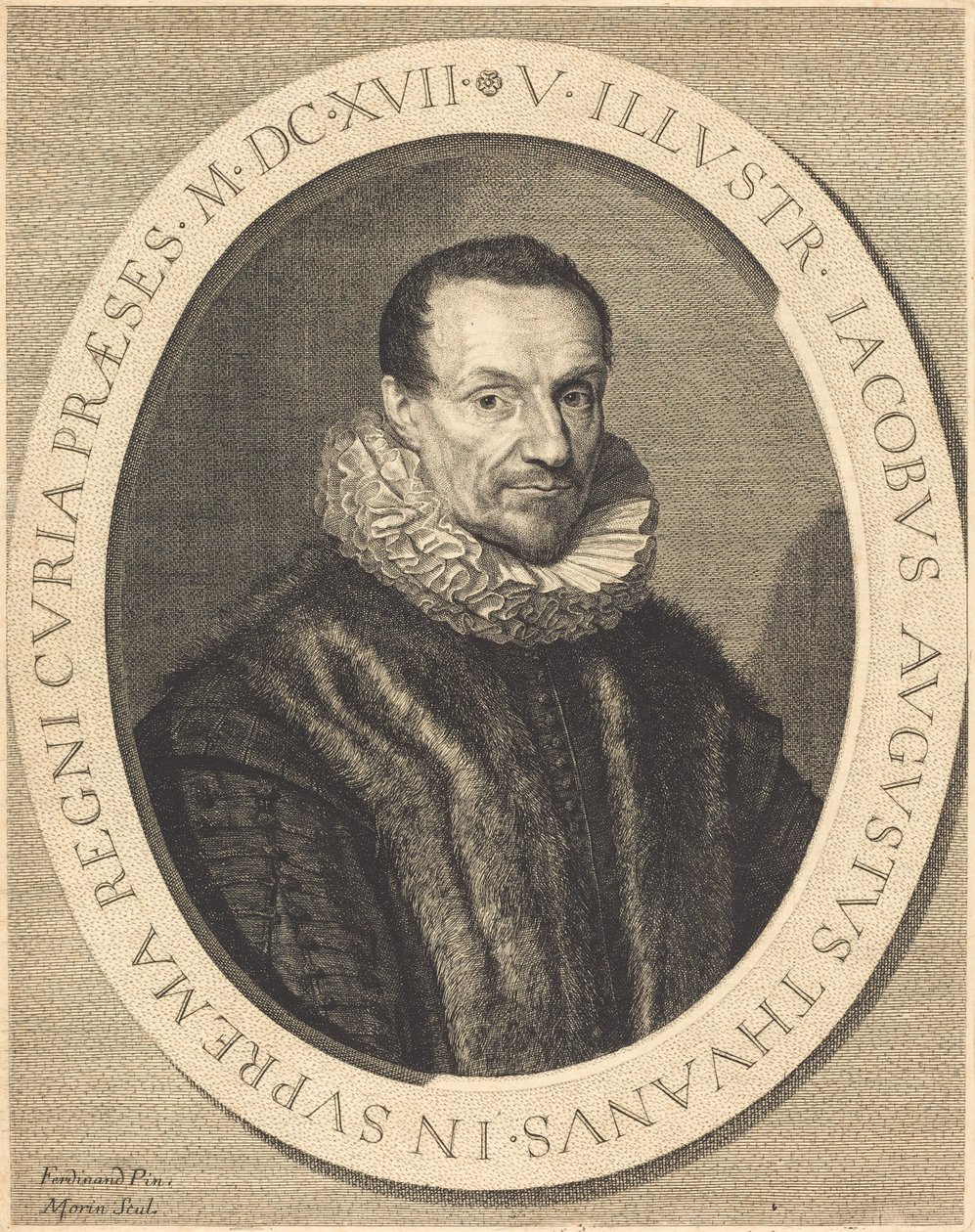 Jacques Auguste de Thou von Jean Morin after Louis Elle I
