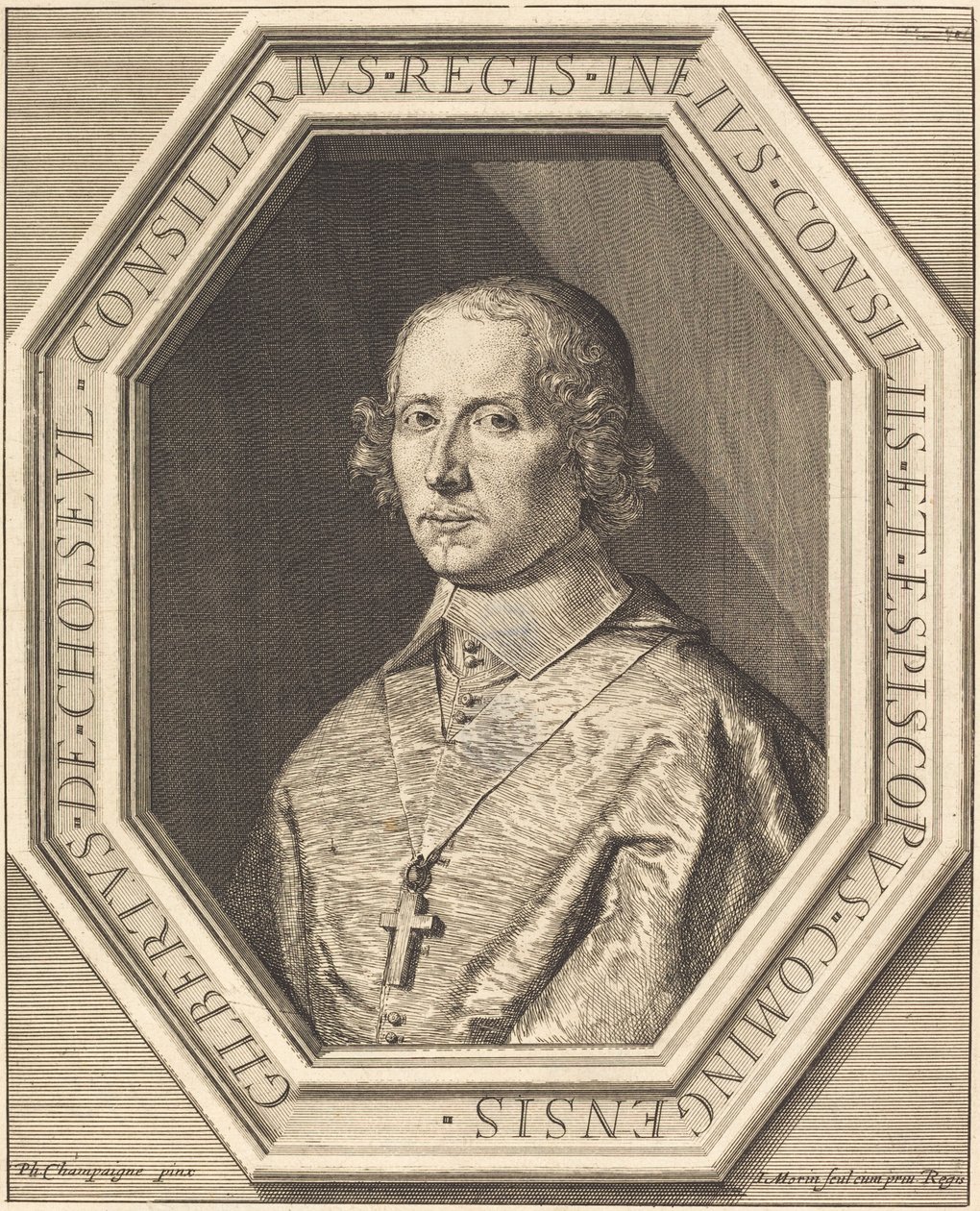 Gilbert de Choiseul du Plessis Praslin von Jean Morin after Philippe de Champaigne