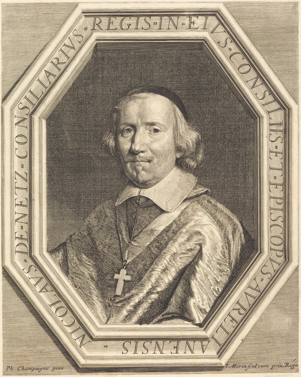 Nicolas de Netz von Jean Morin after Philippe de Champaigne