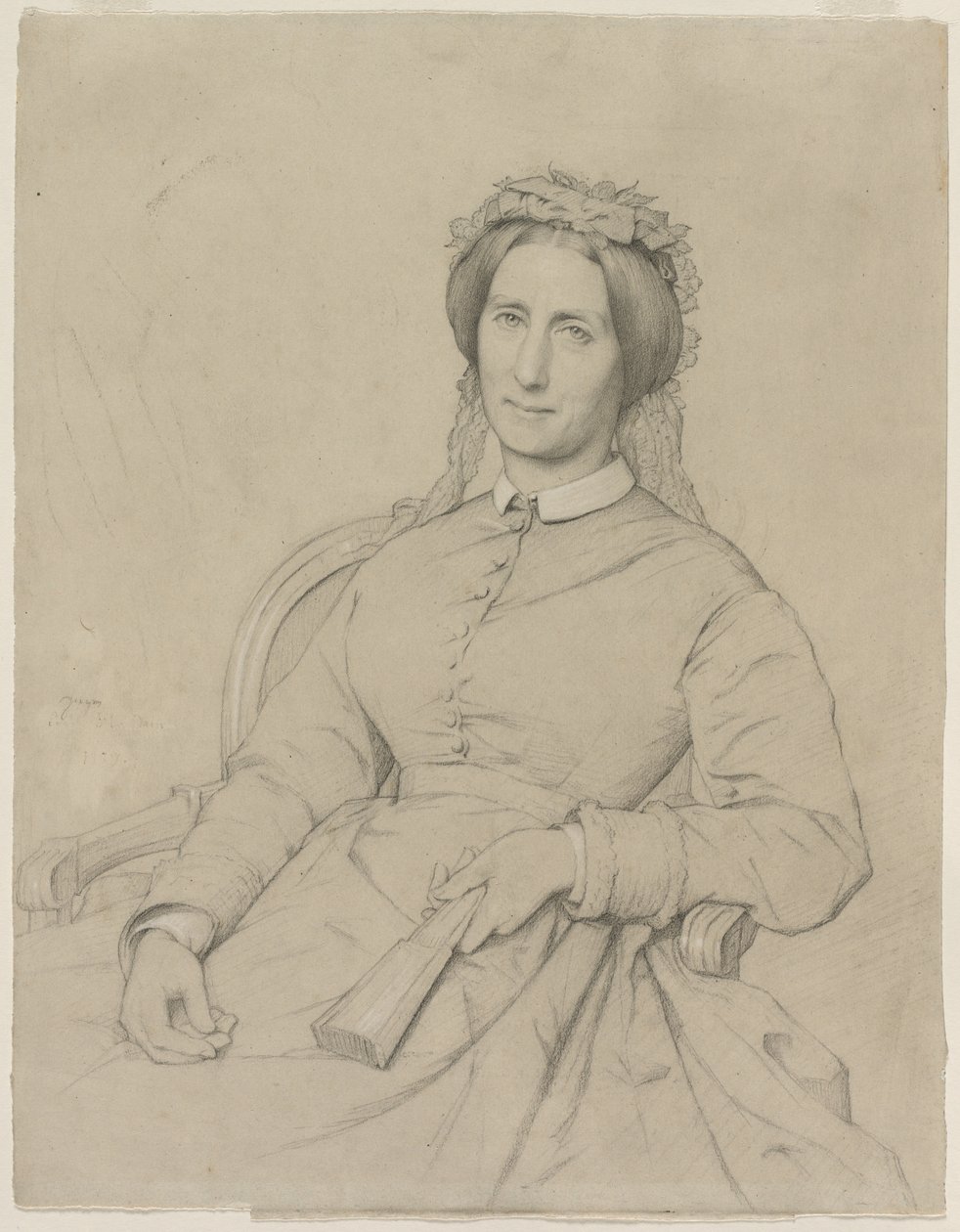 Madame Hippolyte Flandrin Aimée Ancelot, 1869 von Jean Paul Flandrin
