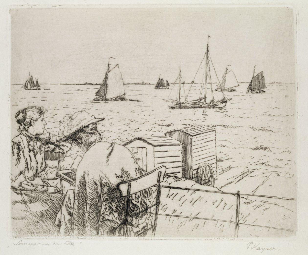 Sommer an der Elbe von Jean Paul Kayser