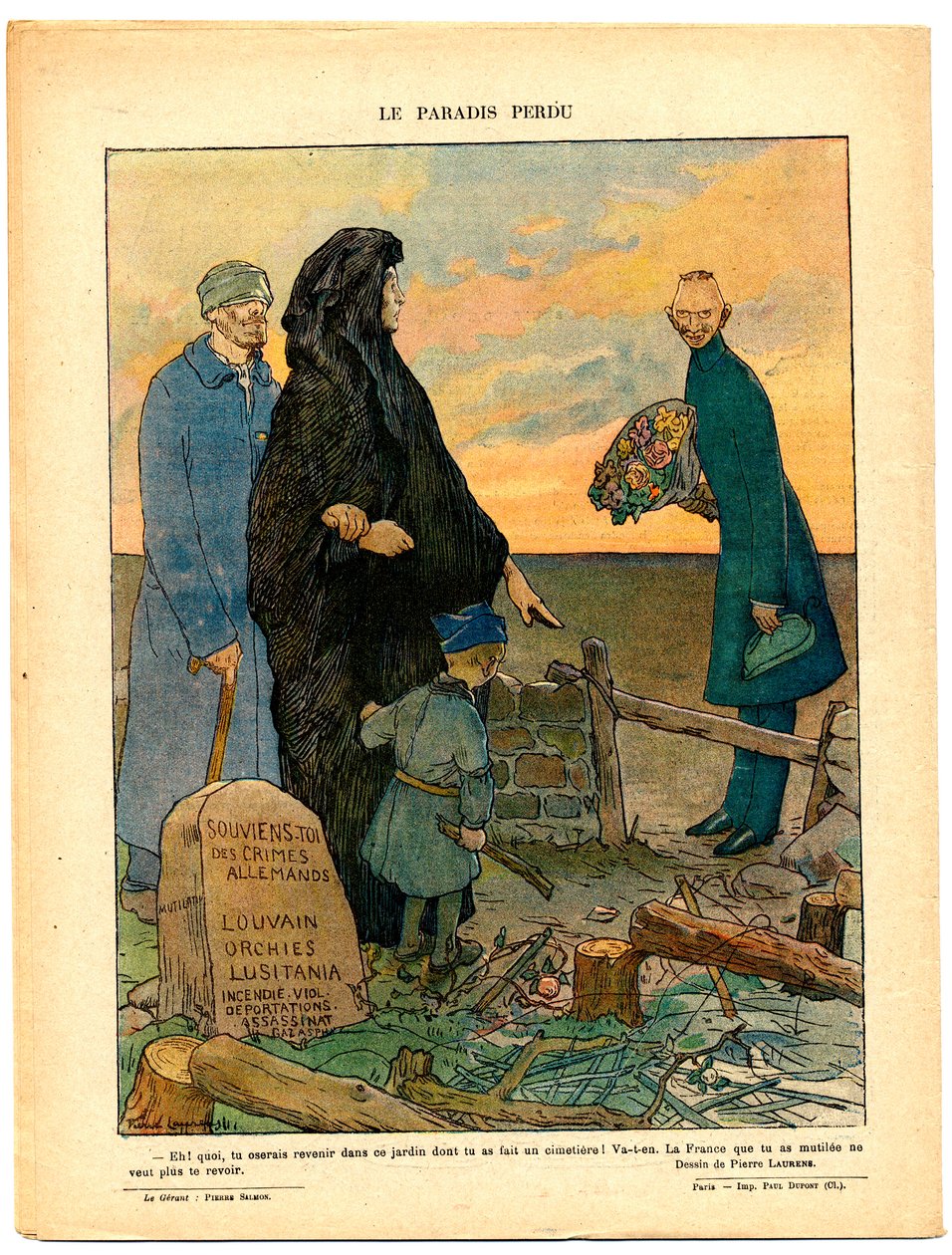 Das Rote Lachen (Le Rire Rouge), Satirisch in Farben von Jean Paul Laurens