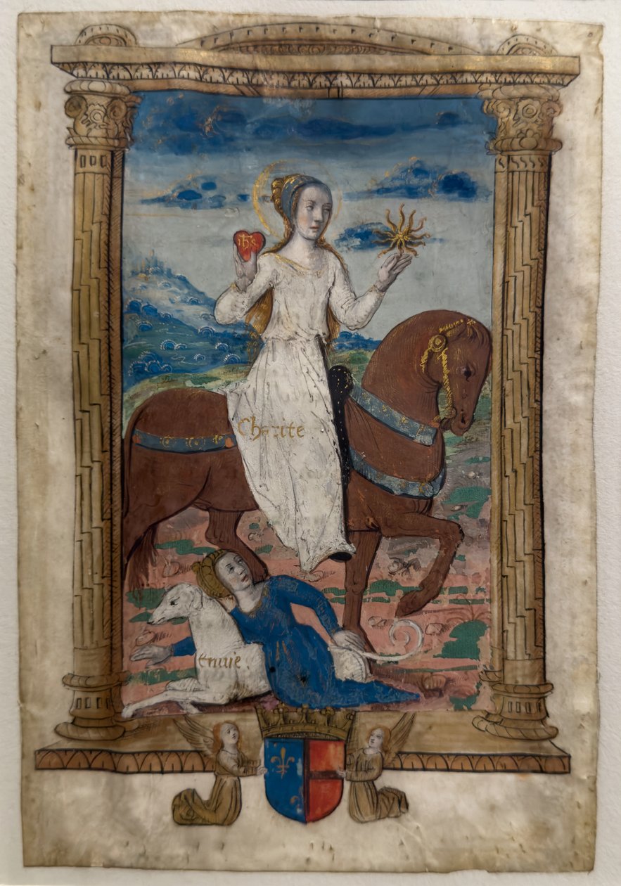 Nächstenliebe und Neid. Die Rondeaux der Tugenden, nach 1515 von Jean Pichore