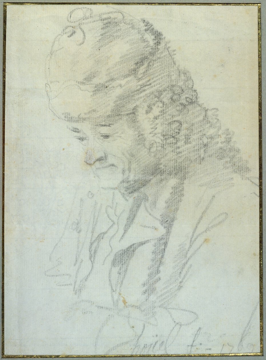 Voltaire (1694-1778) im Alter, 1769 von Jean Pierre Houel
