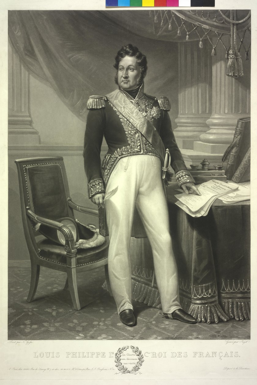 König der Franzosen Louis Philipp von Jean Pierre Marie Jazet
