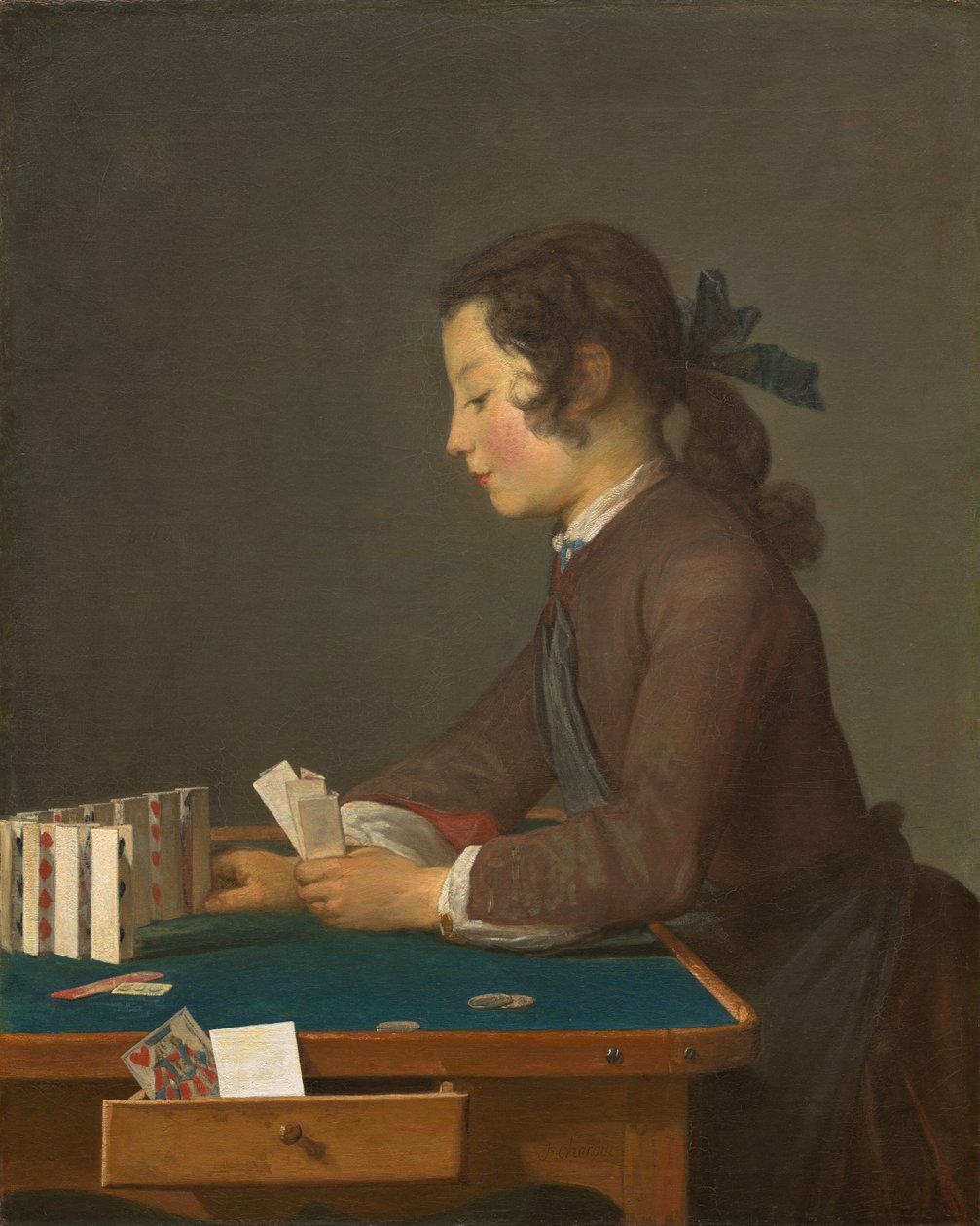 Das Kartenhaus von Jean-Baptiste Simeon Chardin