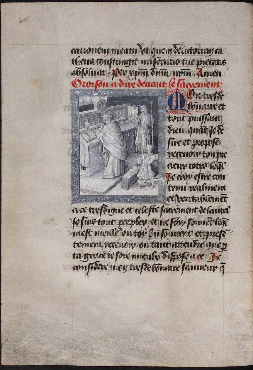 Heilige Messe mit Philipp dem Guten. Das Stundenbuch von Philipp von Burgund von Jean Tavernier
