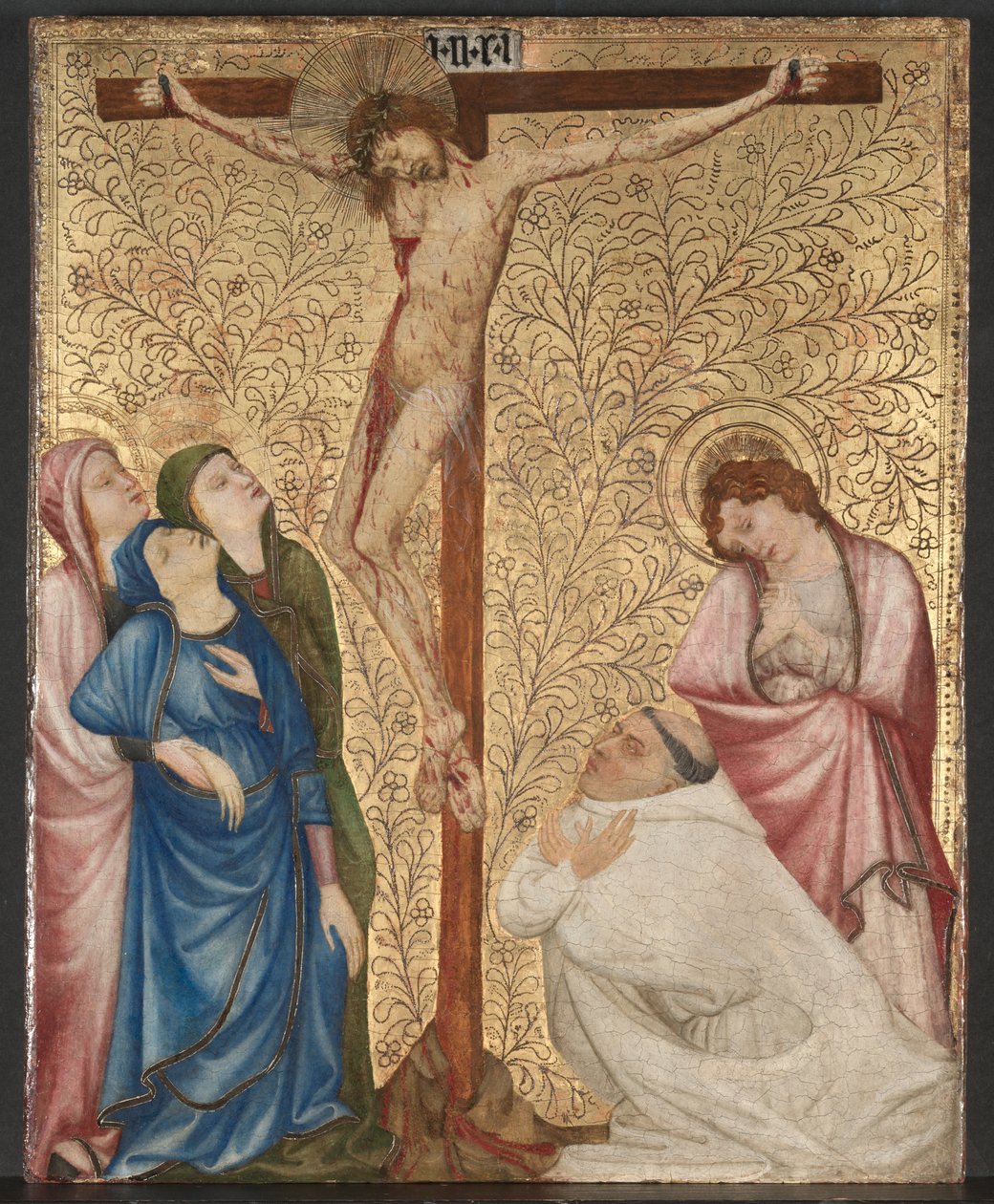 Kalvarienberg mit einem Kartäusermönch von Jean de Beaumetz