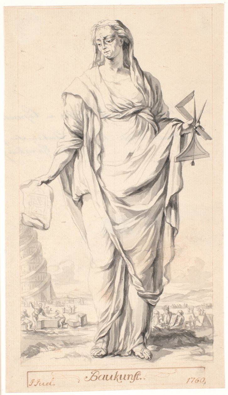 Allegorie der Baukunst von Jens Juel