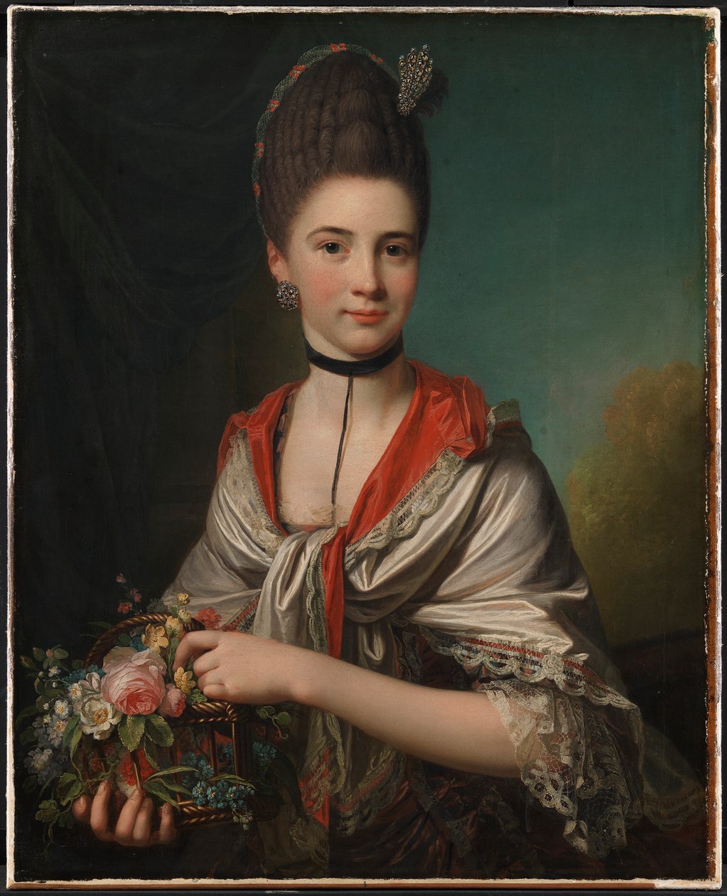 Porträt von Anna Elisabeth Battier, geb. Storp von Jens Juel