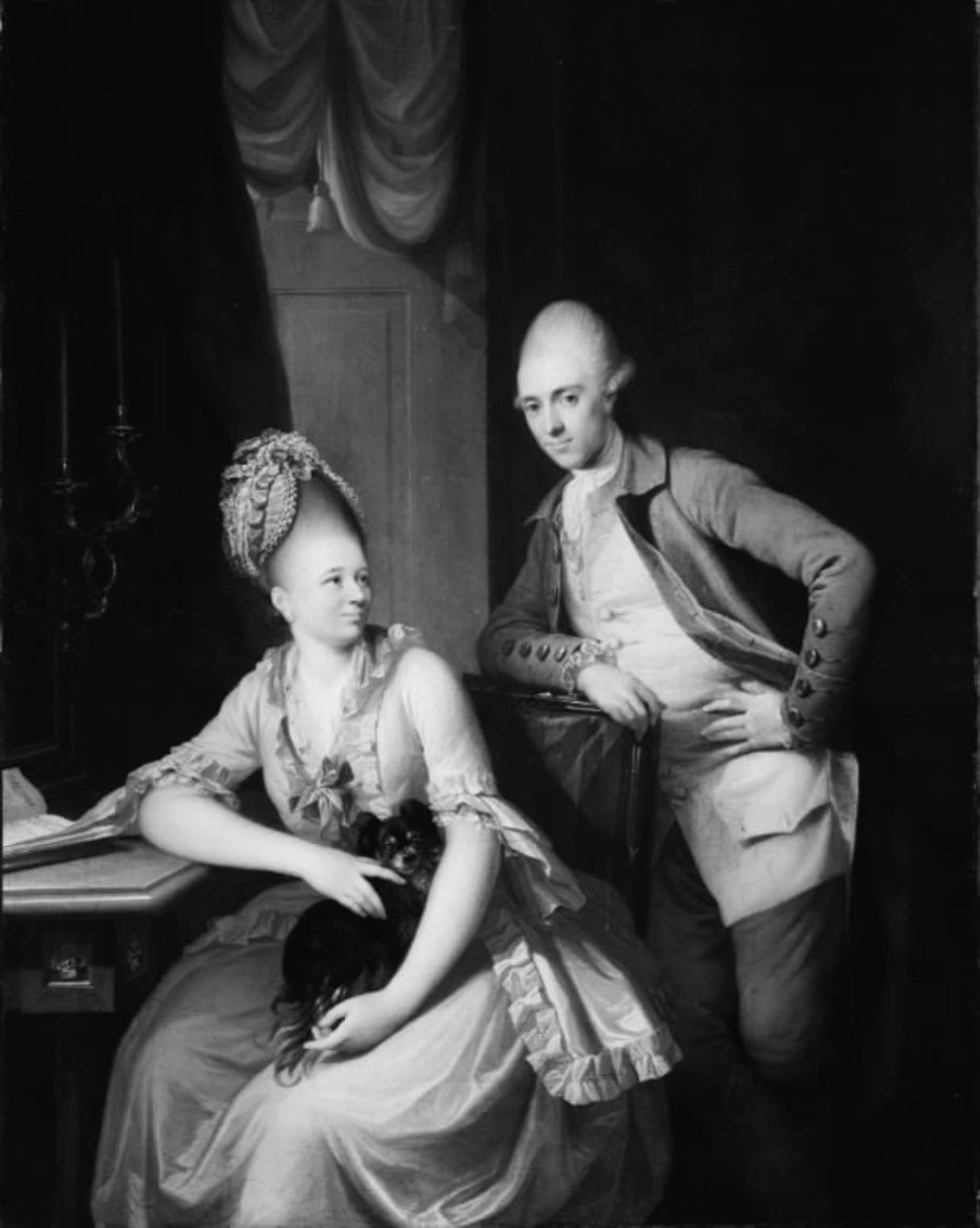 Porträt von Oberst Jean-Jacques Gautier und seiner Frau von Jens Juel
