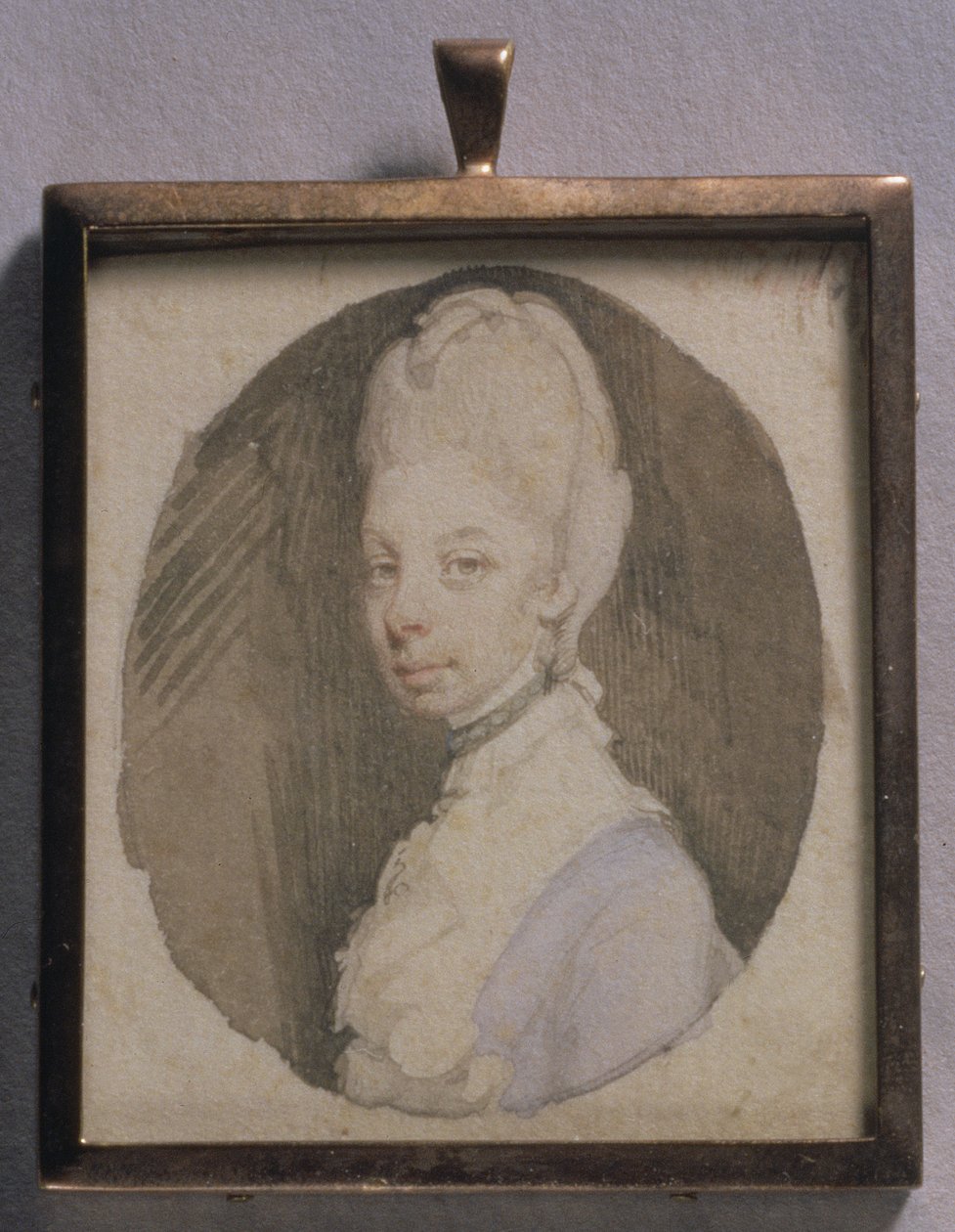 Porträtminiatur von Königin Charlotte, ca. 1772 von Jeremiah Meyer