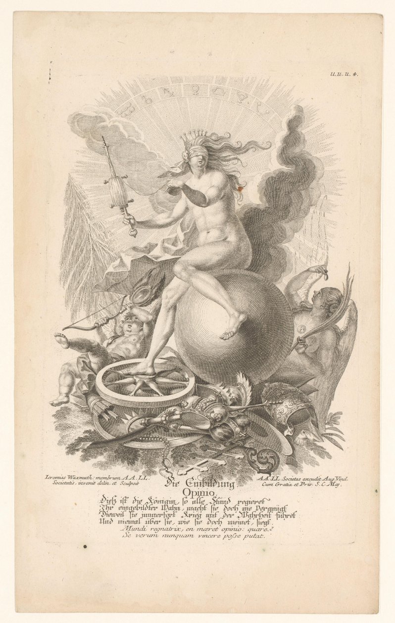 Allegorie auf falsche Überzeugung (Opinio) von Jeremias Wachsmuth