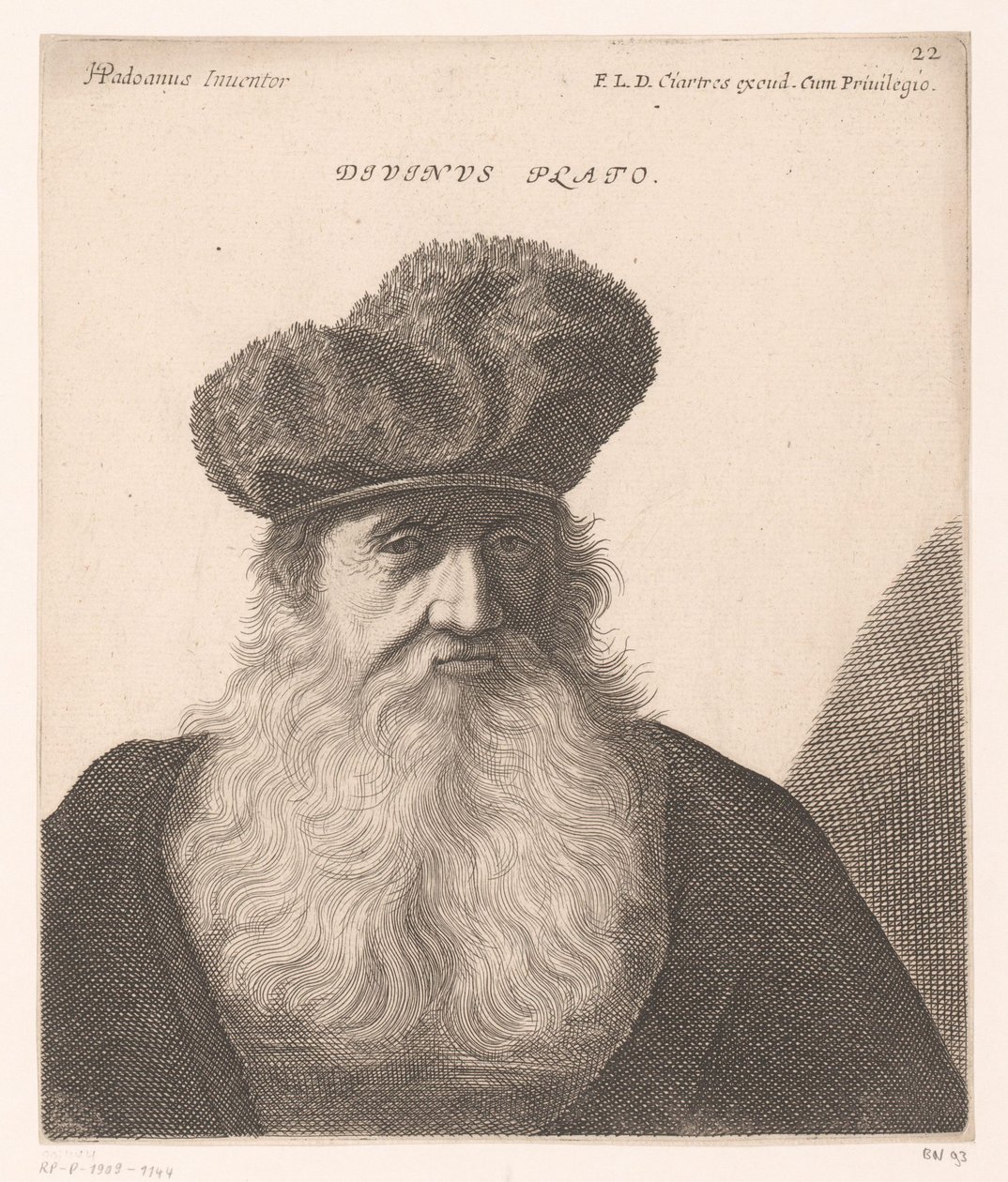 Porträt von Platon von Jerôme David (attributed to)