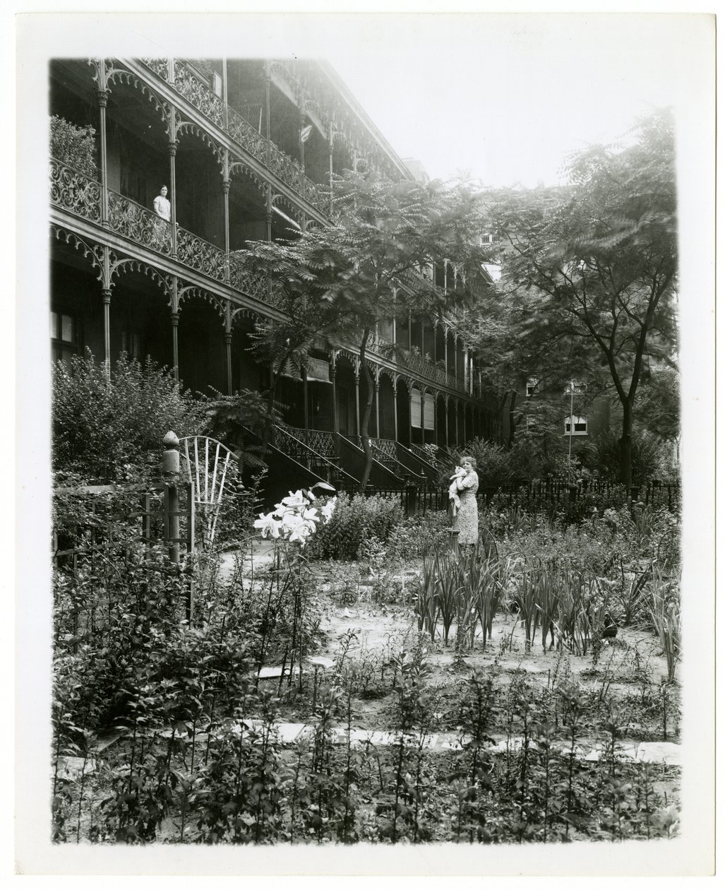 Rhinelander House Gärten, W 11th St, Greenwich Village, New York, USA von Jessie Tarbox Beals
