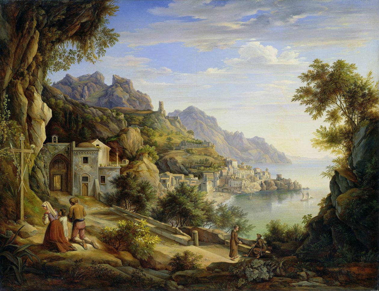 Am Golf von Salerno, 1826 von Joachim Faber