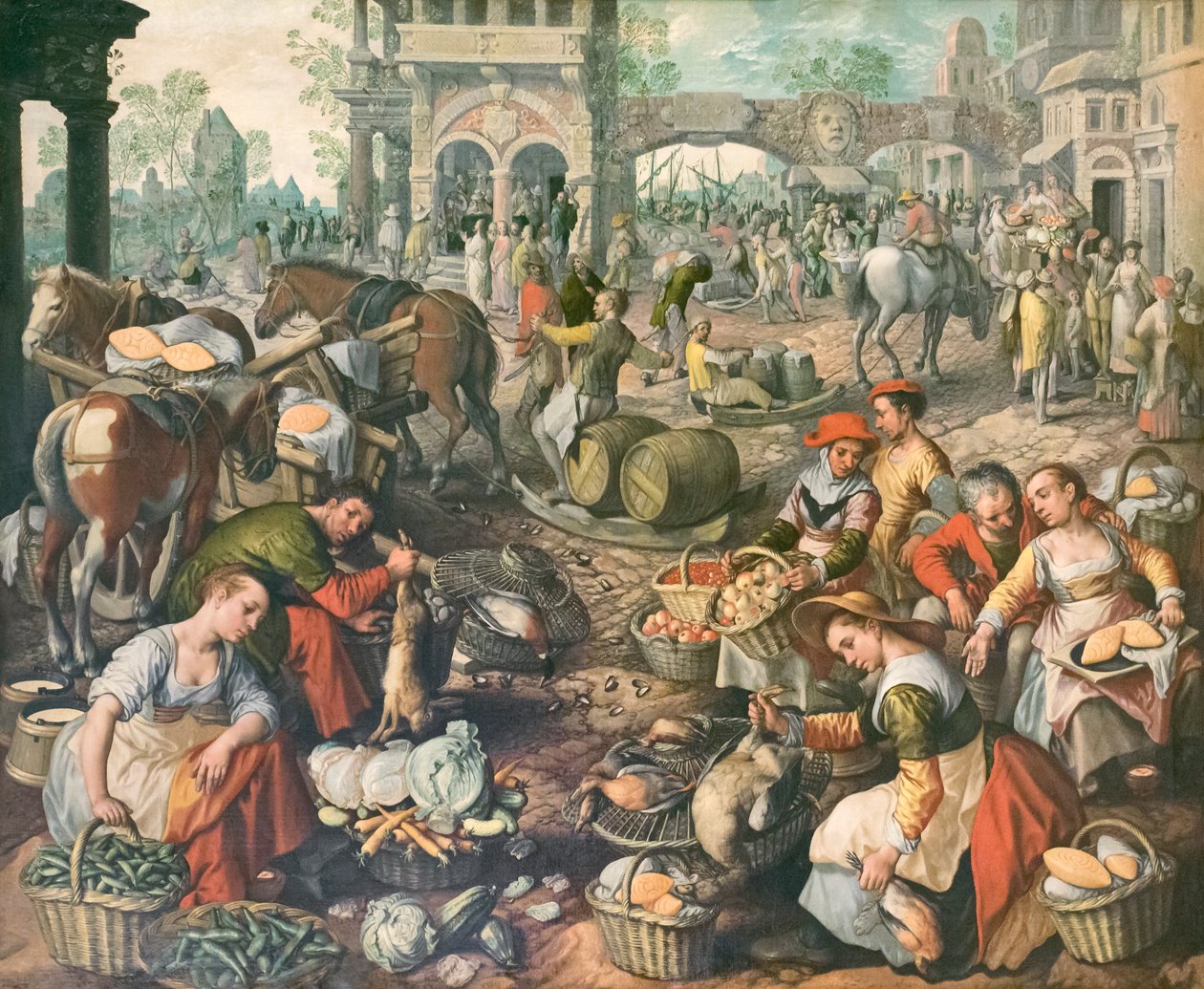 Marktplatz, Joachim Beuckelaer von Joachim Beuckelaer
