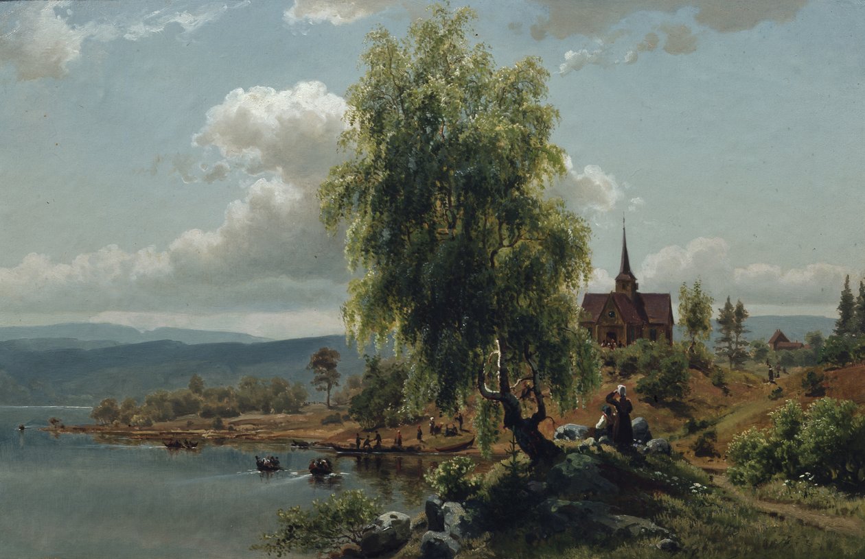 Kirche am Fjord von Joachim Frich