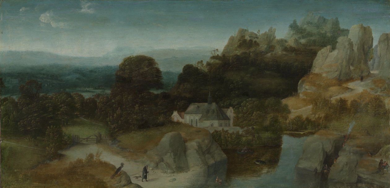 Landschaft mit der Versuchung des heiligen Antonius Abt von Joachim Patinir