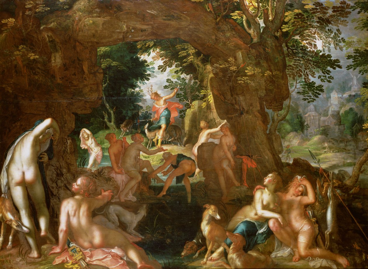 Diana und Actaeon, 1607 von Joachim Wtewael or Utewael