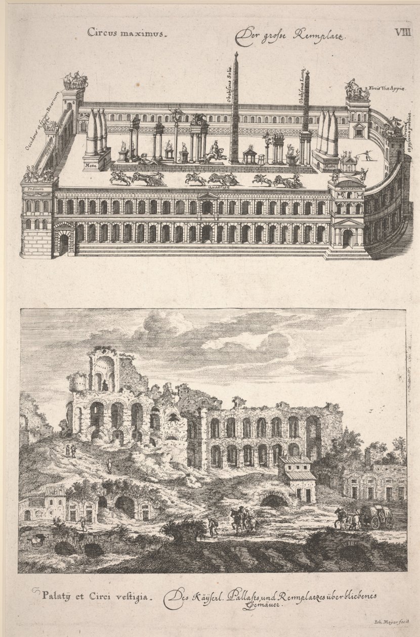 Illustration aus "Des Alten und Neuen Roms Grosser Schau-Platz" von Joachim von Sandrart von Joachim von Sandrart