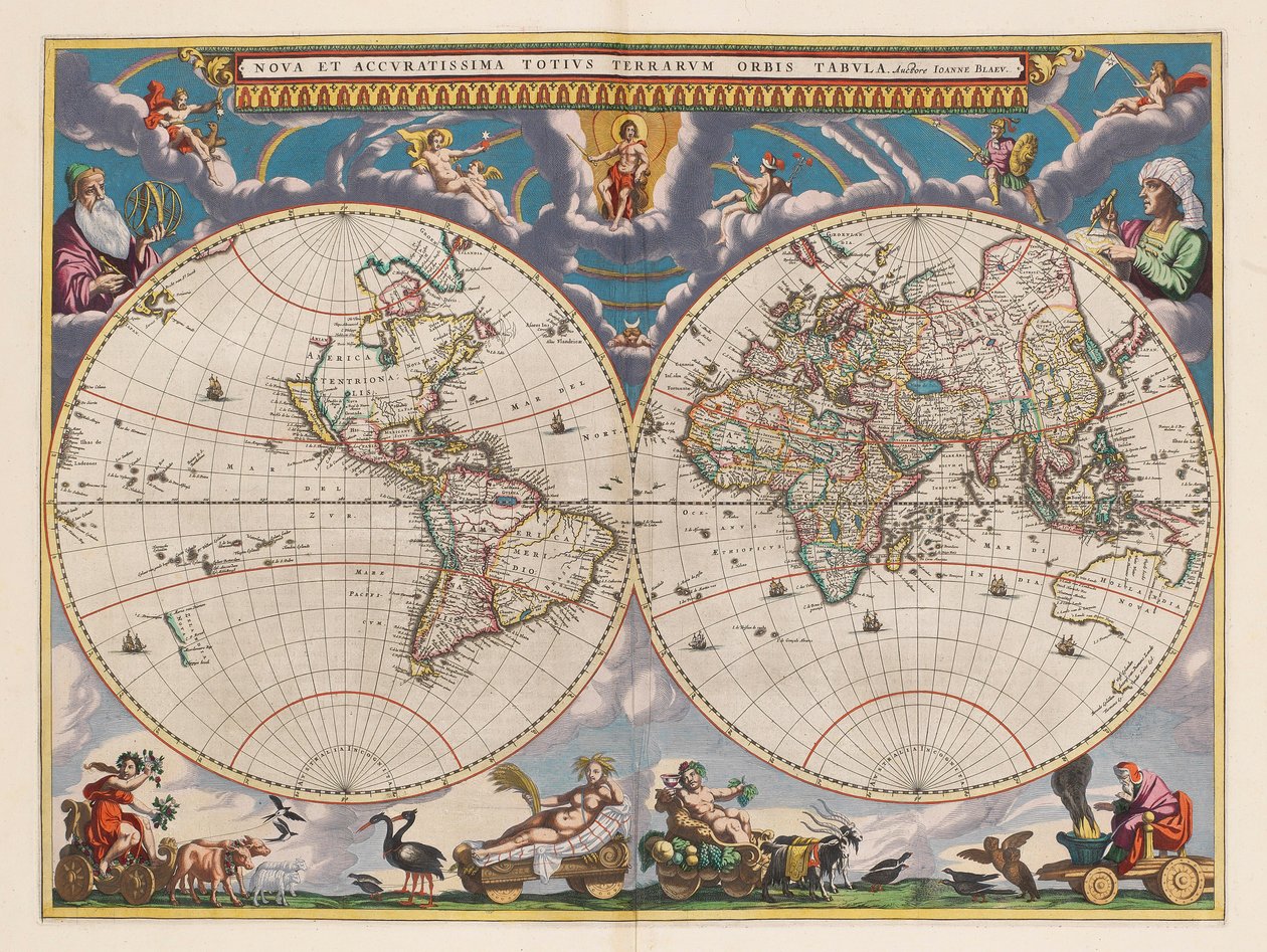 Le grand atlas, ou cosmographie Blauiane, en laquelle est exactement descritte le terre, la mer, et le ciel, vol.I von Joan Blaeu