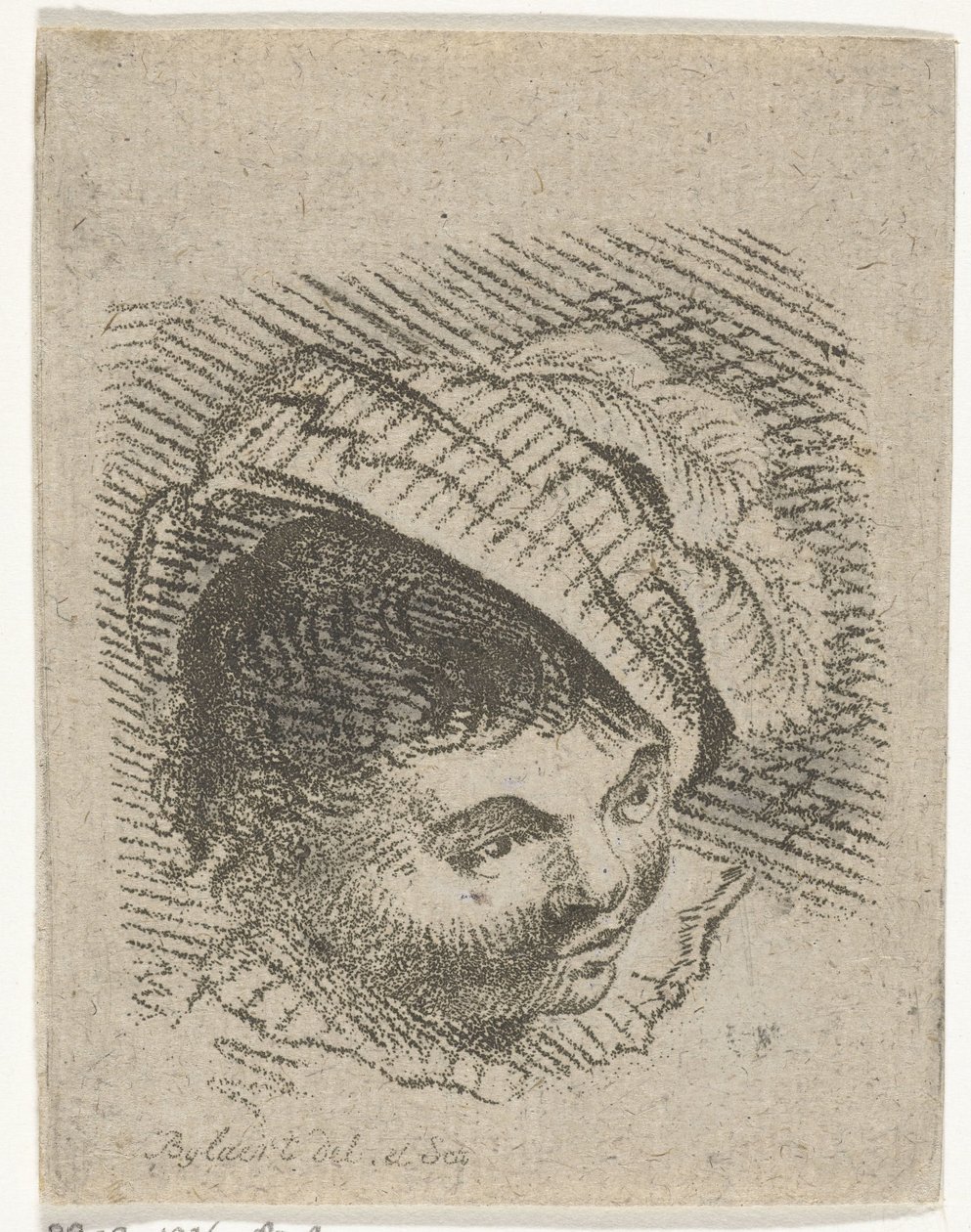 Jungenkopf mit Hut von Joannis Jacobus Bijlaert