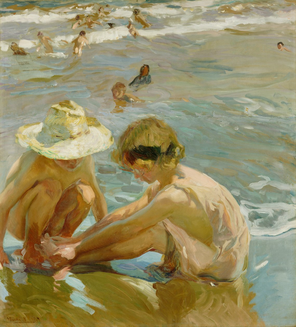 Der verwundete Fuß, 1909 von Joaquín Sorolla