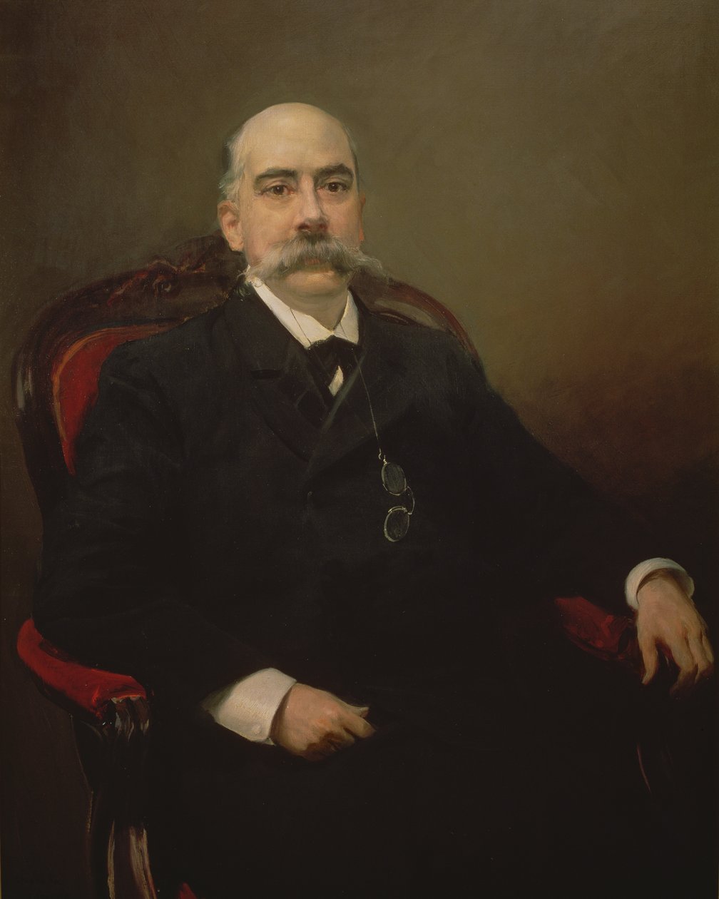 Porträt von Emilio Castelar y Ripoll, spanischer Staatsmann, Redner und Schriftsteller von Joaquin Sorolla y Bastida