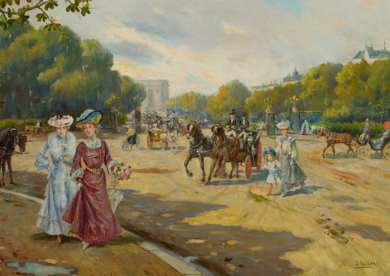 Port Dauphine Bois de Boulogne von Joaquín Pallarés Allustante