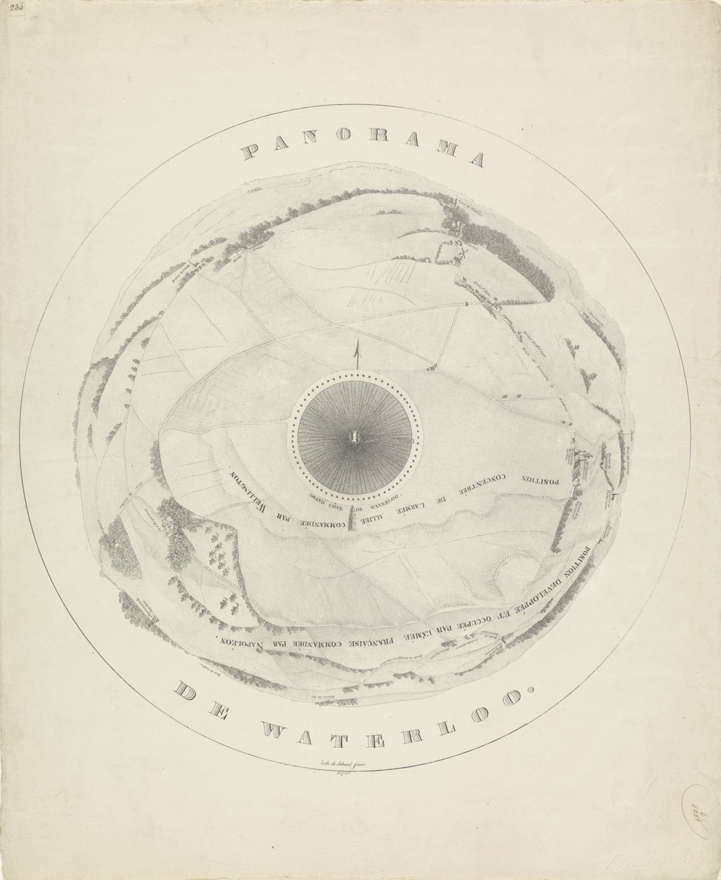 Panorama des Schlachtfeldes von Waterloo, 1815 von Jobard frères