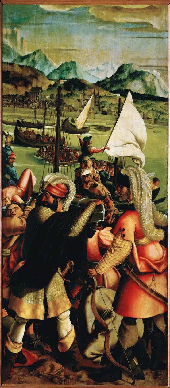 Das Martyrium der Heiligen Ursula, rechter Flügel von Joerg the Elder Breu