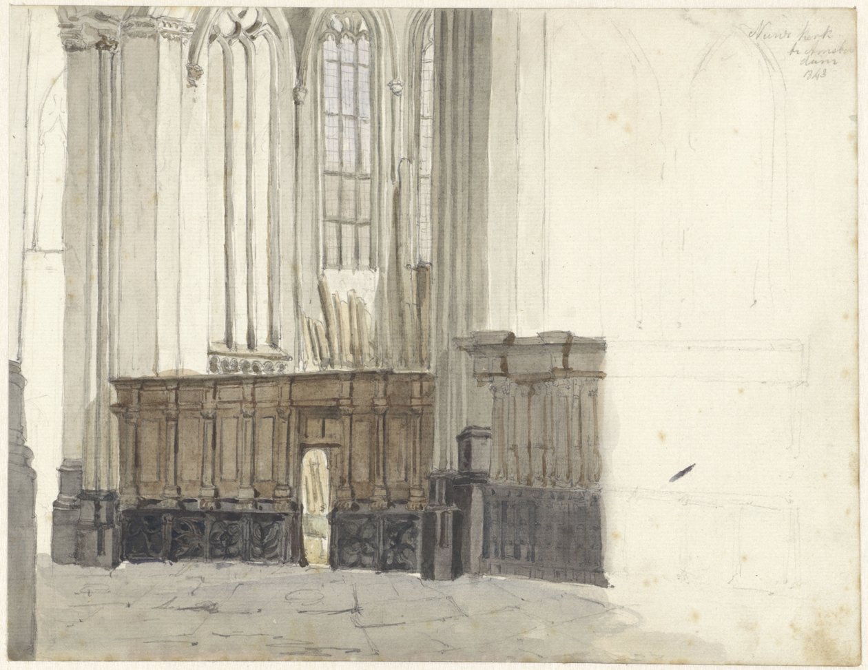 Drapenierskapelle in der Nieuwe Kerk in Amsterdam von Johan Adolph Rust