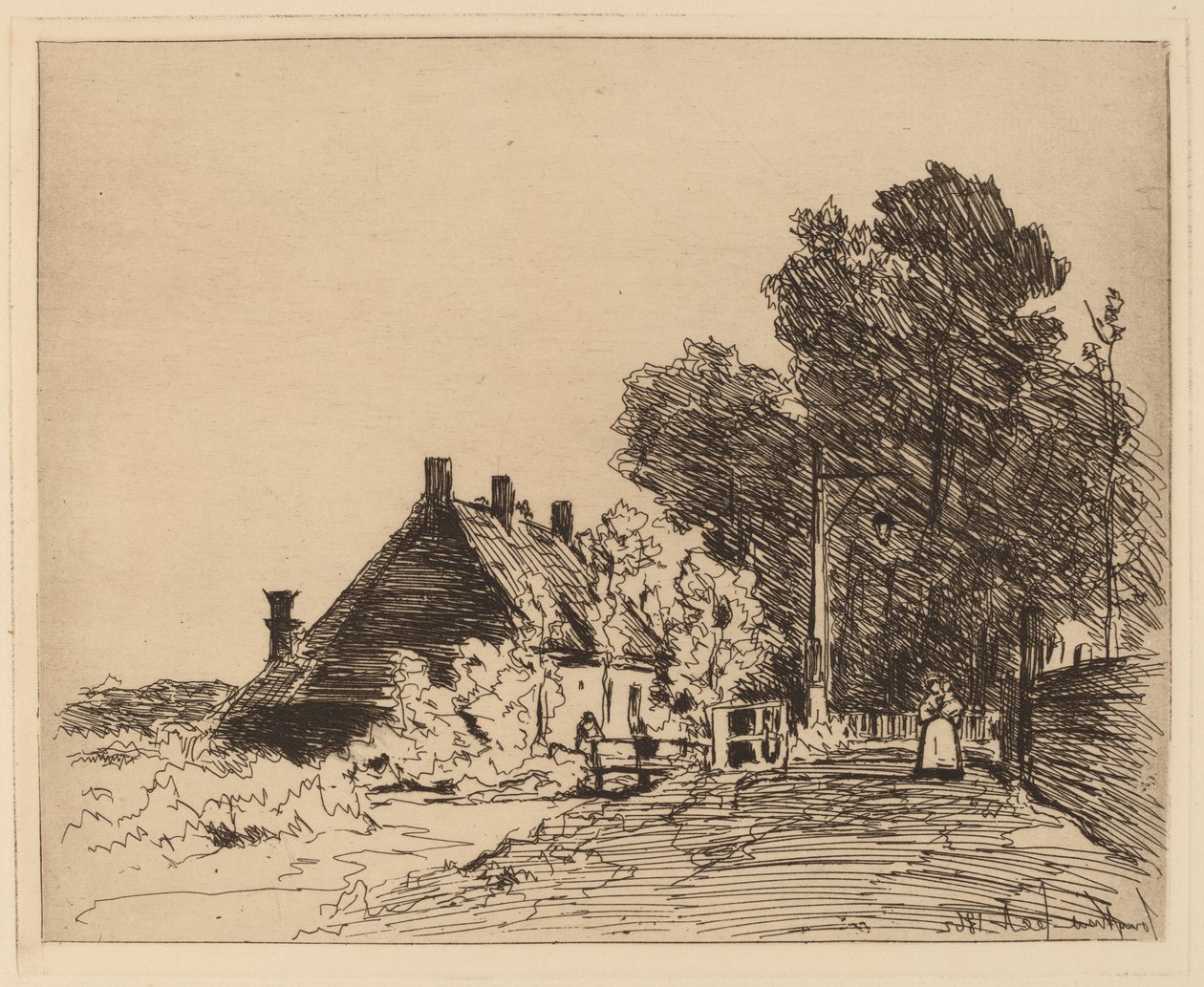 Die Amme von Johan-Barthold Jongkind