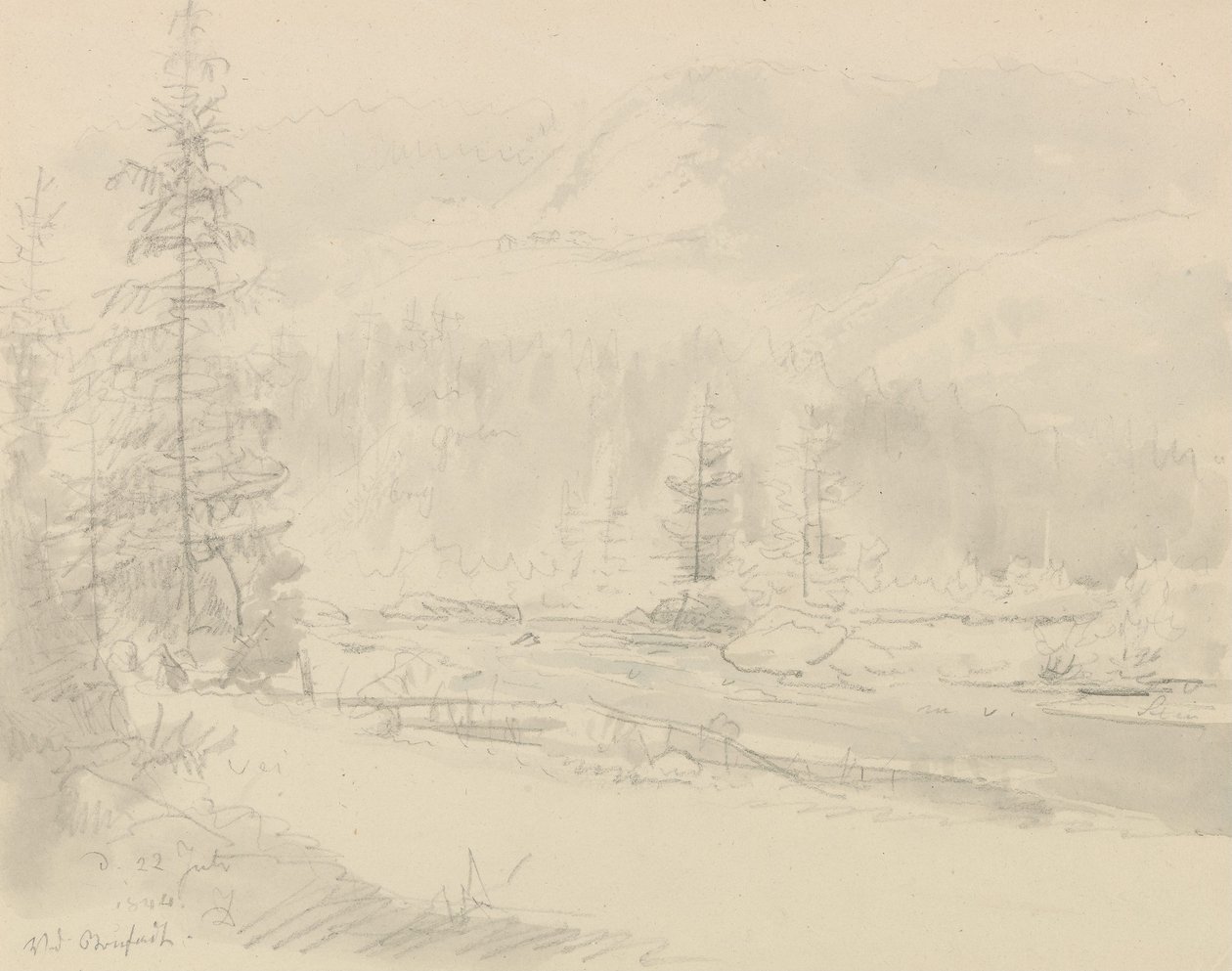 Bei Bruflat von Johan Christian Dahl