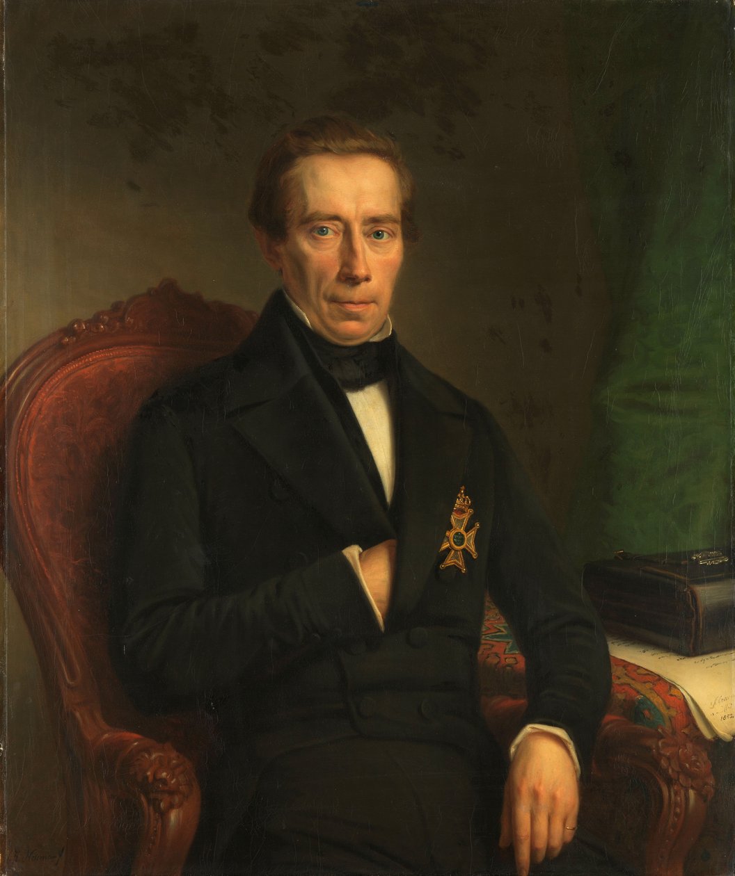 Porträt von Johan Rudolf Thorbecke von Johan Heinrich Neuman