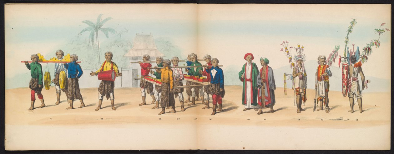 Maskerade der Delfter Studenten, 1857 (Tafel 7) von Johan Hendrik Hoffmeister